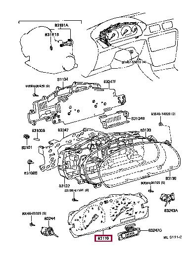 8311033100 Toyota Спидометр