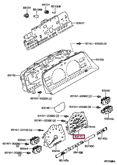 8311035660 Toyota Спидометр