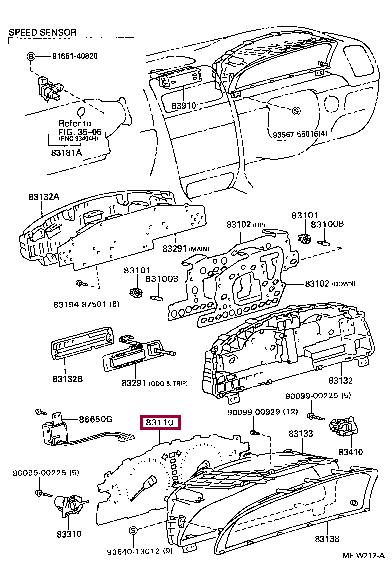 831103F251 Toyota Спидометр