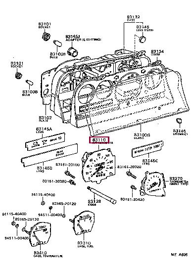 8311089194 Toyota Спідометр