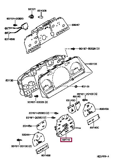 8311089323 Toyota Спідометр