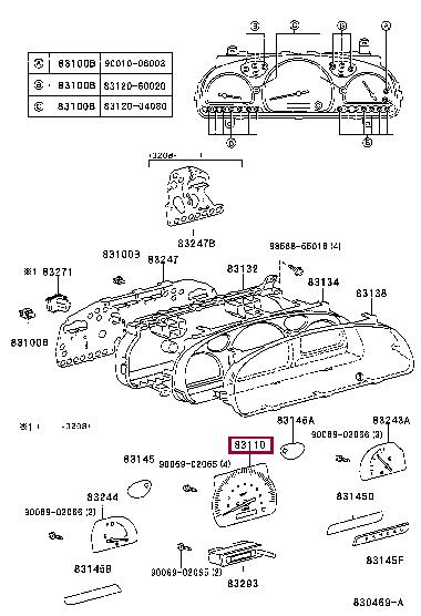 832200C080 Toyota Спидометр