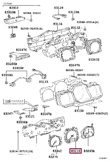 8322030150 Toyota Спідометр
