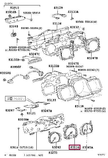 8322030171 Toyota Спідометр
