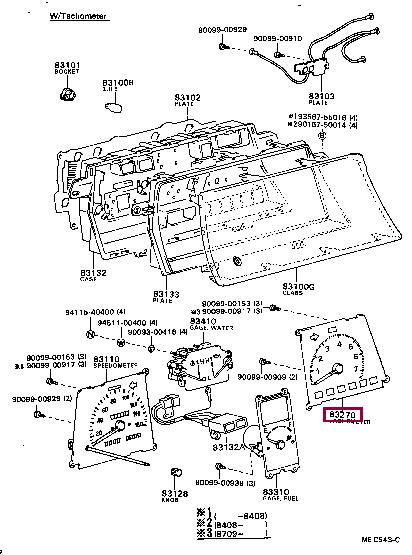 8324228190 Toyota Спідометр