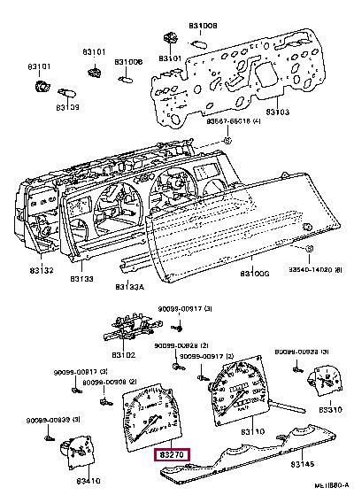 8324232550 Toyota Спідометр