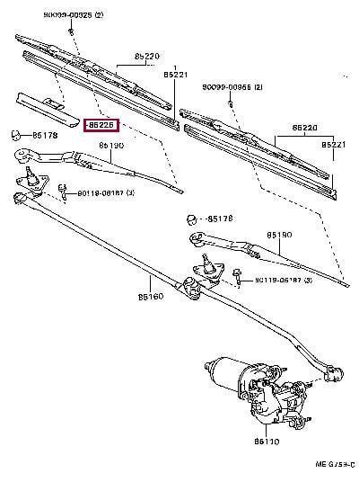 8522520420 Toyota Крило