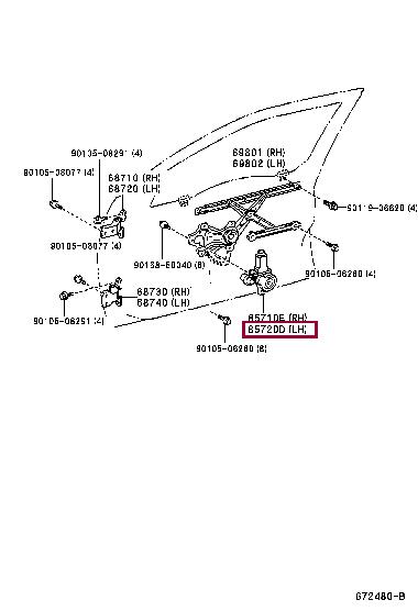 8572033140 Toyota Моторчик склопідйомника