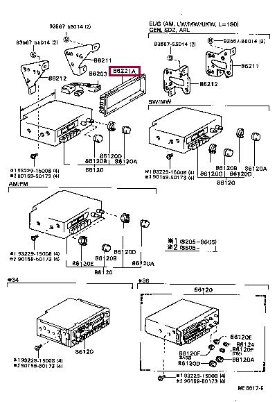 8622012010 Toyota Панель