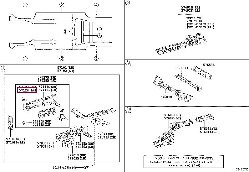5712447020 Toyota Кронштейн бампера