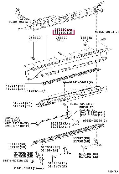 5177460230B0 Toyota Накладка порогу