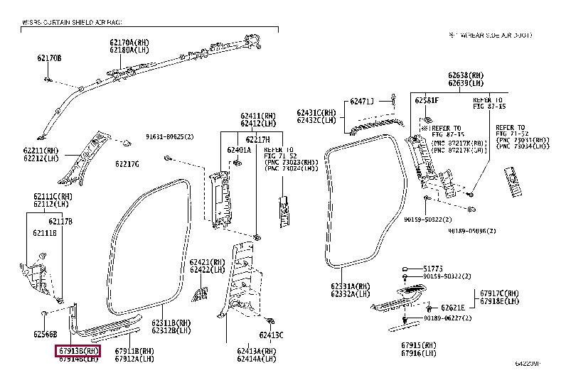 6791360162A3 Toyota Накладка порога