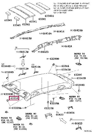 633100D451B0 Toyota Спойлер