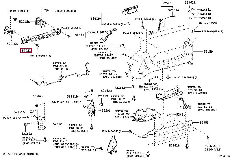 5202347060 Toyota Усилитель бампера