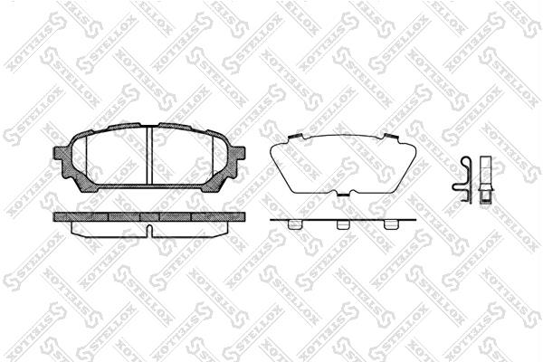 1187001SX Stellox Тормозные колодки дисковые, комплект