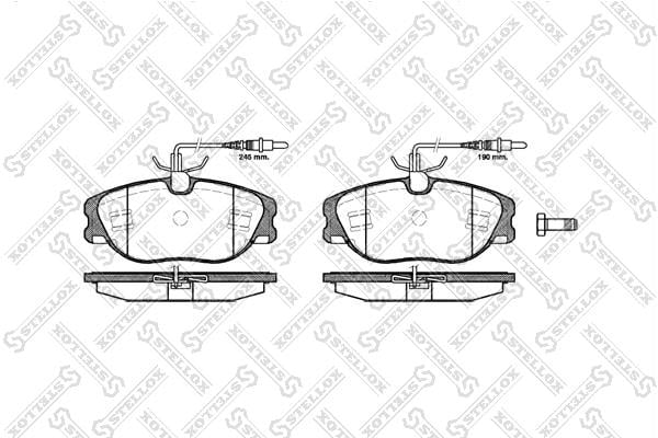 316044BSX Stellox Тормозные колодки дисковые, комплект