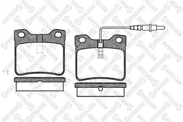 332022BSX Stellox Тормозные колодки дисковые, комплект