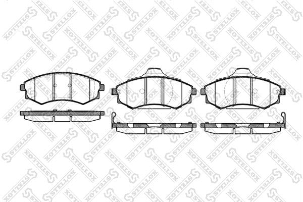 Комплект тормозных колодок Hafei Saibao 3 (Хафей Сайбо 3): 329092SX Stellox Тормозные колодки дисковые, комплект