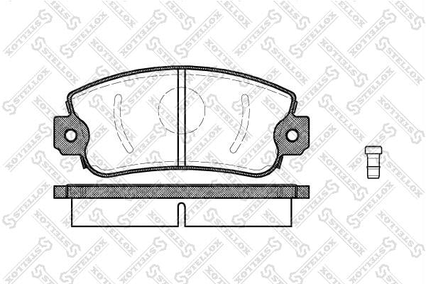 383002SX Stellox Тормозные колодки дисковые, комплект