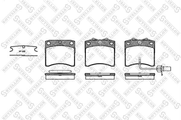 396011SX Stellox Тормозные колодки дисковые, комплект