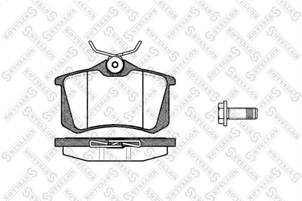 Тормозные колодки дисковые Emgrand (Geely) EC7 (Джили Эмгранд ЕС7): 274005BSX Stellox Тормозные колодки дисковые, комплект