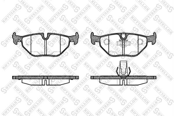 276015BSX Stellox Тормозные колодки дисковые, комплект