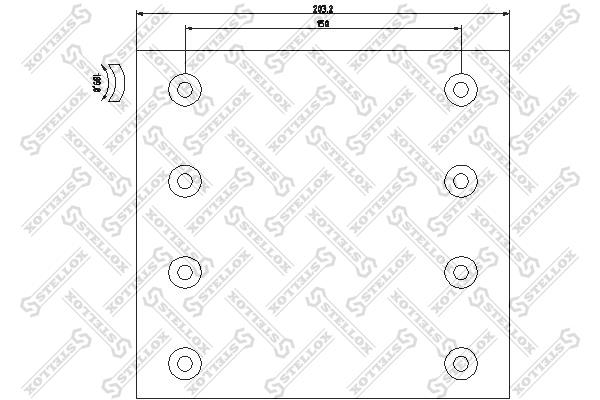 Stellox 85-01001-SX Накладки гальмівні, комплект 8501001SX: Купити в Україні - Добра ціна на EXIST.UA!