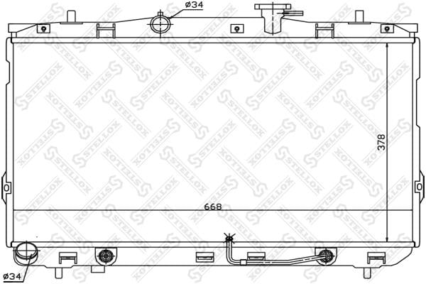Stellox 10-25300-SX Радиатор охлаждения двигателя 1025300SX: Отличная цена - Купить в Украине на EXIST.UA! 1025300SX Stellox Радиатор охлаждения двигателя