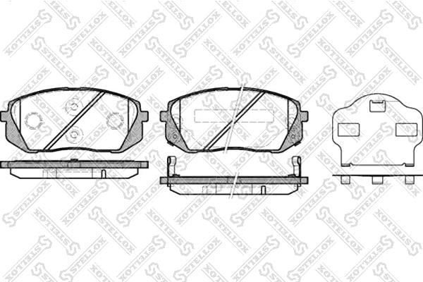 002010SX Stellox Тормозные колодки дисковые, комплект