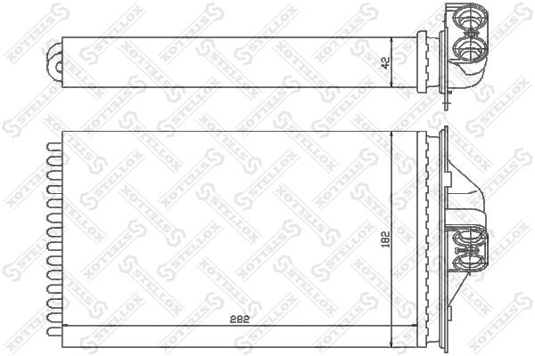 1035089SX Stellox Радиатор отопителя салона
