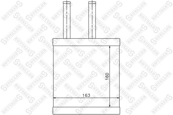 1035106SX Stellox Радиатор отопителя салона