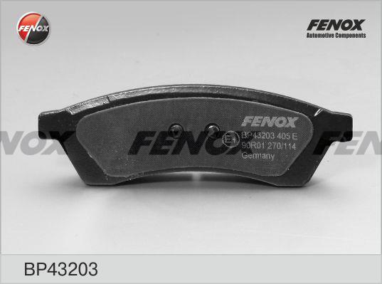 Fenox BP43203 Гальмівні колодки, комплект BP43203: Купити в Україні - Добра ціна на EXIST.UA!