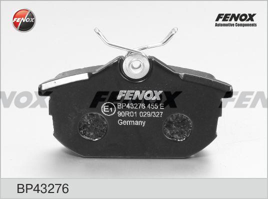 Fenox BP43276 Гальмівні колодки, комплект BP43276: Приваблива ціна - Купити в Україні на EXIST.UA!