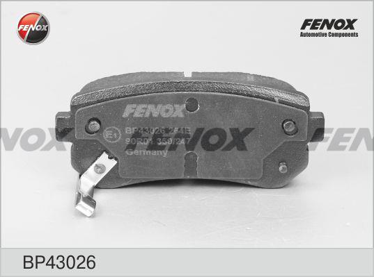 Fenox BP43026 Гальмівні колодки, комплект BP43026: Приваблива ціна - Купити в Україні на EXIST.UA!