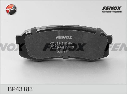 Fenox BP43183 Гальмівні колодки, комплект BP43183: Купити в Україні - Добра ціна на EXIST.UA!