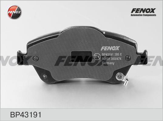 Fenox BP43191 Гальмівні колодки, комплект BP43191: Купити в Україні - Добра ціна на EXIST.UA!