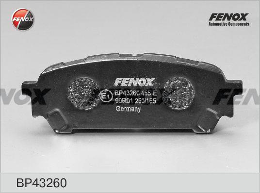 Fenox BP43260 Гальмівні колодки, комплект BP43260: Купити в Україні - Добра ціна на EXIST.UA!