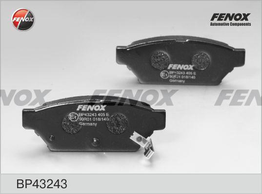 Fenox BP43243 Гальмівні колодки, комплект BP43243: Купити в Україні - Добра ціна на EXIST.UA!