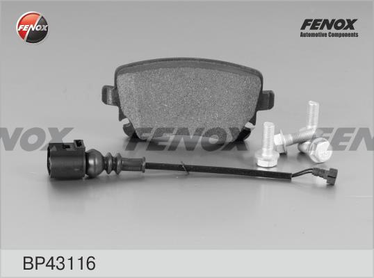 Fenox BP43116 Гальмівні колодки, комплект BP43116: Купити в Україні - Добра ціна на EXIST.UA!