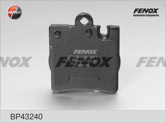 Fenox BP43240 Гальмівні колодки, комплект BP43240: Купити в Україні - Добра ціна на EXIST.UA!