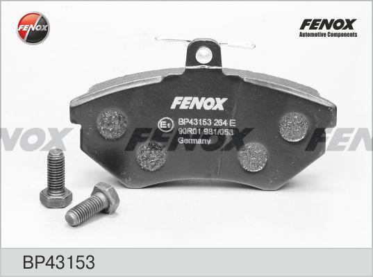 Fenox BP43153 Гальмівні колодки, комплект BP43153: Приваблива ціна - Купити в Україні на EXIST.UA!