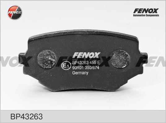 Fenox BP43263 Гальмівні колодки, комплект BP43263: Купити в Україні - Добра ціна на EXIST.UA!