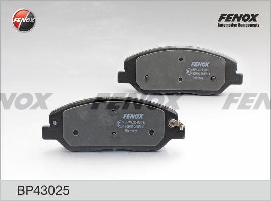Fenox BP43025 Гальмівні колодки, комплект BP43025: Купити в Україні - Добра ціна на EXIST.UA!