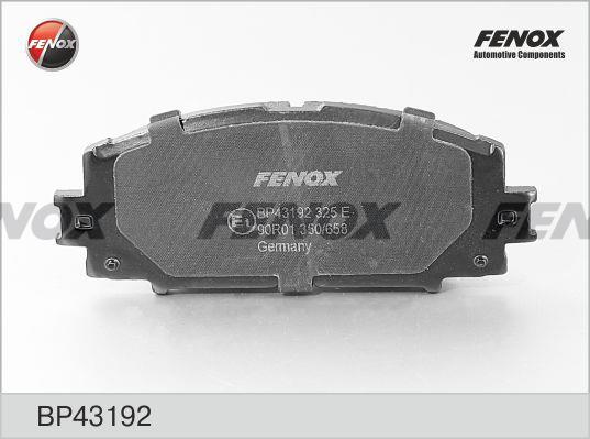 Fenox BP43192 Гальмівні колодки, комплект BP43192: Купити в Україні - Добра ціна на EXIST.UA!