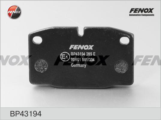Fenox BP43194 Гальмівні колодки, комплект BP43194: Купити в Україні - Добра ціна на EXIST.UA!