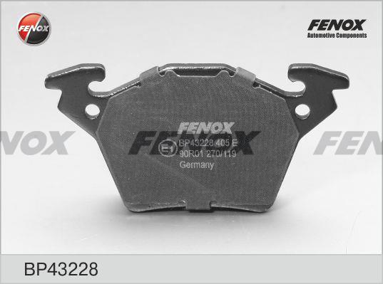 Fenox BP43228 Гальмівні колодки, комплект BP43228: Купити в Україні - Добра ціна на EXIST.UA!