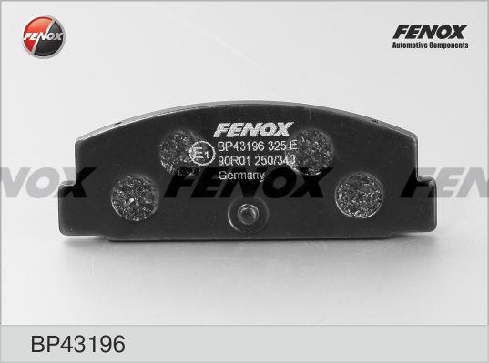 Fenox BP43196 Гальмівні колодки, комплект BP43196: Купити в Україні - Добра ціна на EXIST.UA!