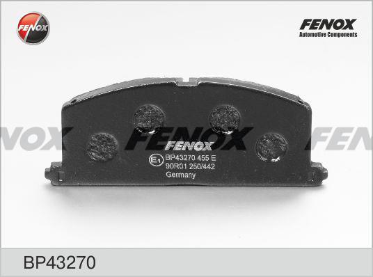 Fenox BP43270 Гальмівні колодки, комплект BP43270: Купити в Україні - Добра ціна на EXIST.UA!