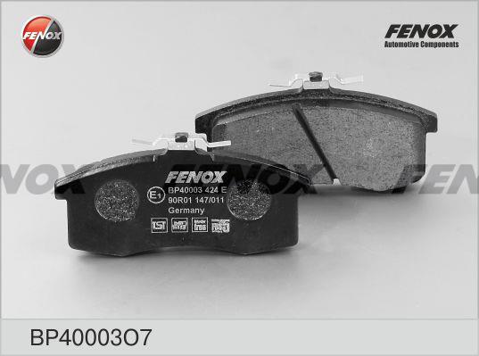 Fenox BP40003O7 Гальмівні колодки, комплект BP40003O7: Купити в Україні - Добра ціна на EXIST.UA!