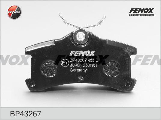 Fenox BP43267 Гальмівні колодки, комплект BP43267: Купити в Україні - Добра ціна на EXIST.UA!